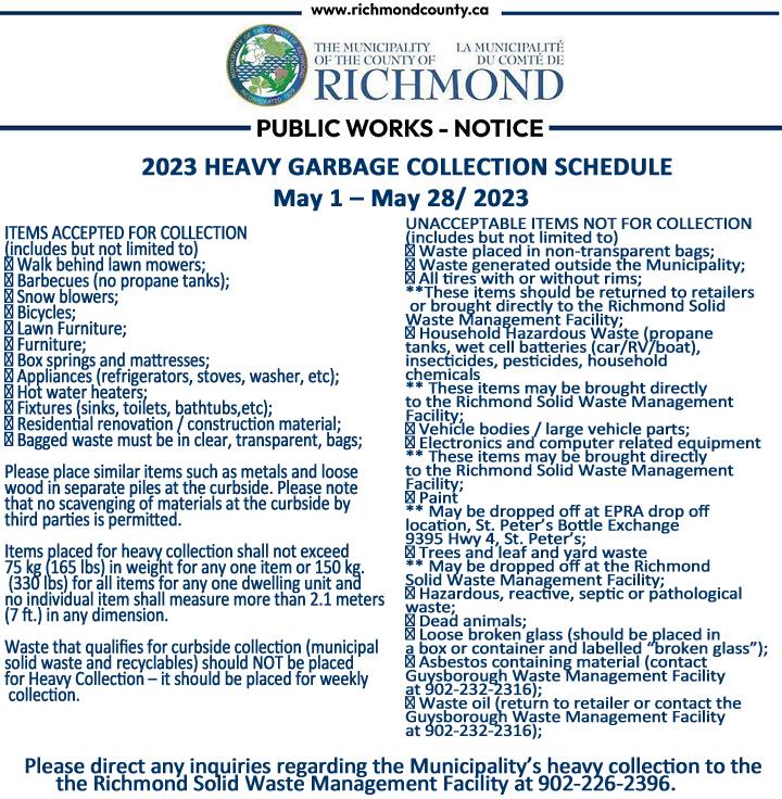 Time to get rid of your junk! Heavy garbage pick up info! 101.5 The Hawk